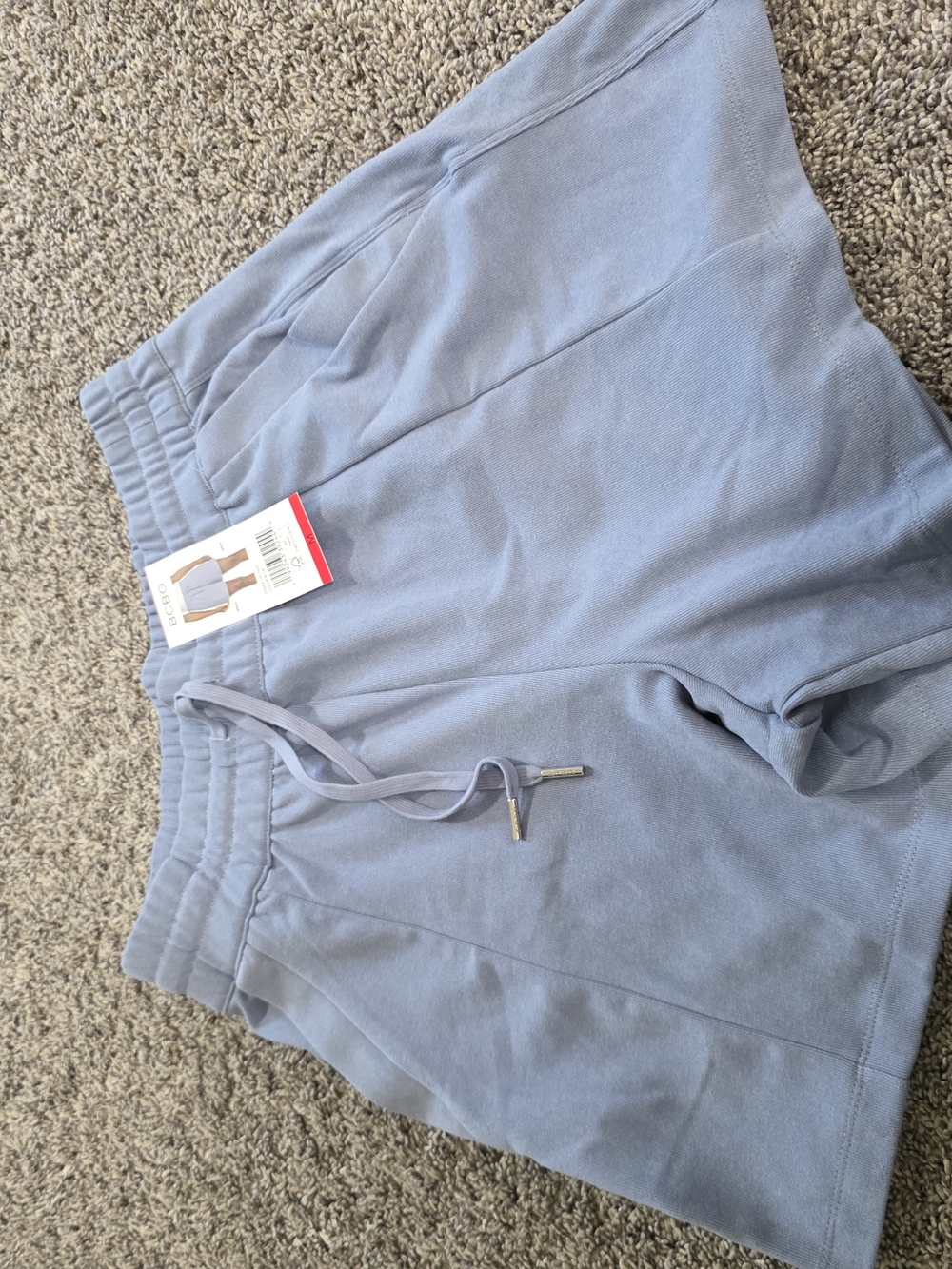 BCBG Light Blue Drawstring Lounge Shorts